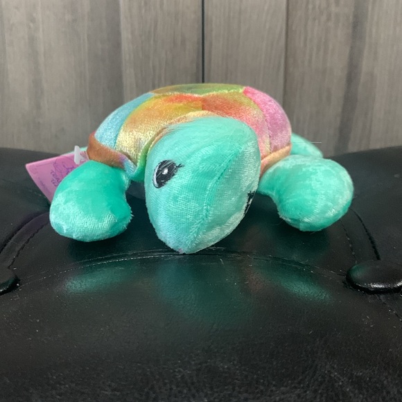 Retired Precious Moments Tender Tails Shiny Shell Plush Turtle Beanie With Tag - Picture 3 of 11